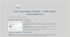 Desktop Screenshot of mp3-download-free.de